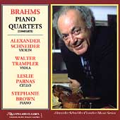 Brahms: Piano Quartets / Schneider, Trampler, Parnas, Brown