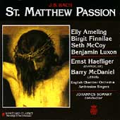 Bach: St Matthew Passion / Somary, Ameling, Finnilae Bach: St Matthew Passion / Somary, Ameling, Finnilae