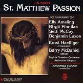 Bach: St Matthew Passion Highlights / Somary, Ameling
