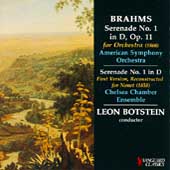 Brahms: Serenade no 1 - Orchestral and Nonet Versions Brahms: Serenade no 1 - Orchestral and Nonet Versions