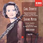 Stamitz: Clarinet Concertos Vol 2 / Sabine Meyer, et al
