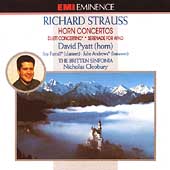 Strauss: Horn Concertos etc / David Pyatt, Nicholas Cleobury, Britten Sinfonia