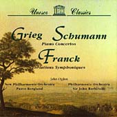 Grieg, Schumann: Piano Concertos etc / Ogdon, Barbirolli