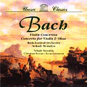 Bach: Violin Concertos etc / Menuhin, Goossens et al