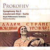 Prokofiev: Symphony no 5, Lieutenant Kije / Handley, RPO