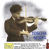 Brahms: Violin Sonatas no 1 & 2, etc / Toscha Seidel