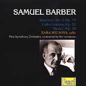 Barber: Symphony no 2, etc / Barber, Nelsova, et al