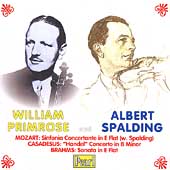 William Primrose, Albert Spalding- Mozart, Casadesus, Brahms