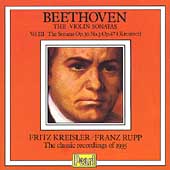 Beethoven: Violin Sonatas 8 & 9 / Kreisler, Rupp