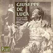 Giuseppe de Luca - Recorded 1906-1930
