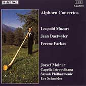 Daetwyler, Farkas, L Mozart: Alphorn Concertos / J Molnar