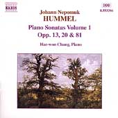 Hummel: Piano Sonatas , Vol 1