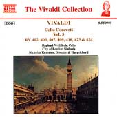 ˥饹졼ޡ/Vivaldi Cello Concerti Vol 3 / Wallfisch, Kraemer[8550909]