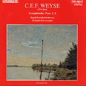 Weyse: Symphonies no 1-3 / Schonwandt, Royal Danish