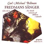 Bellman: Fredmans Songs Vol 3 / Hagegard, Saeden, et al