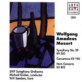 Mozart: Symphony No 39;Concertone;Horn Concerto Mozart: Symphony No 39;Concertone;Horn Concerto