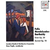Mendelssohn:Octet op.20/Quintet op.18:Ross Pople(cond)/London Festival Orchestra Ensemble