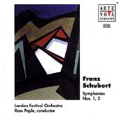 Schubert: Symphony no 1 and 2 / Pople, London Festival