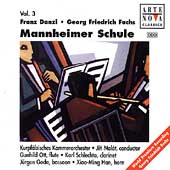 Mannheimer Schule Vol 3 - Danzi, Fuchs / Schlechta, Malat Mannheimer Schule Vol 3 - Danzi, Fuchs / Schlechta, Malat