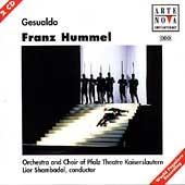 Hummel: Gesualdo:Lior Shambadal(cond)/Kaiserlautern Pfalz Theatre Orchestra & Chorus/etc