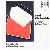 Hindemith:Works for Cello and Piano:3 Pieces Op.8/Sonata Op.11-3/Sonata in E (1996):Emil Klein(vc)/Wolfgang Manz(p)