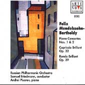 Mendelssohn:Piano Concertos No.1/No.2/Capriccio Brillant op.22/etc(1996):Andrei Pisarev(p)/Samuel Friedmann(cond)/Russian Philharmonic Orchestra