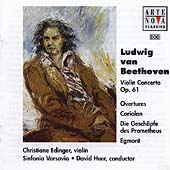 Beethoven: Violin Concerto, Overtures / Edinger, Heer et al Beethoven: Violin Concerto, Overtures / Edinger, Heer et al