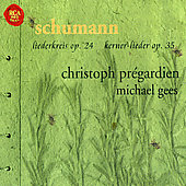 Schumann: Lieder -Liederkreis Op.24/Gedichte Op.35/etc (1995):Christoph Pregardien(T)/Michael Gees(p)