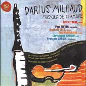 Milhaud: Musique de Chambre / Le Sage, Meyer, Gaugue, et al