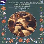 Sances: Sacred & Secular Songs / Jan Walters, Musica Fabula