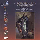 Leo: Miserere Mei Deus, Sacred Vocal Music / Webber, et al Leo: Miserere Mei Deus, Sacred Vocal Music / Webber, et al