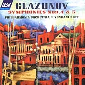 Glazunov: Symphonies no 4 & 5 / Butt, Philharmonia Orchestra
