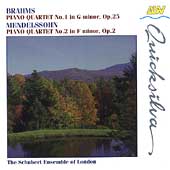 Brahms, Mendelssohn: Piano Quartets / Schubert Ensemble Brahms, Mendelssohn: Piano Quartets / Schubert Ensemble