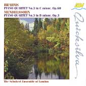 Brahms, Mendelssohn: Piano Quartets no 3 / Schubert Ensemble