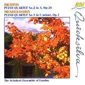 Brahms, Mendelssohn: Piano Quartets / Schubert Ensemble