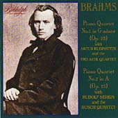 Brahms: Piano Quartets no 1 and 2 / Rubinstein, Serkin Brahms: Piano Quartets no 1 and 2 / Rubinstein, Serkin