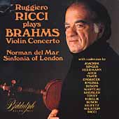 Ruggiero Ricci Plays Brahms - Violin Concerto:Del Mar, Norman/City of London Sinfonia