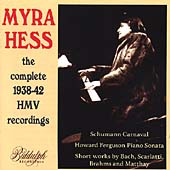 Myra Hess - HMV Recordings 1938-1943