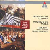 Telemann: Musique de Table / Bruggen, Concerto Amsterdam