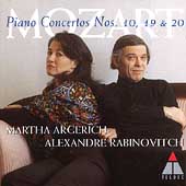 Mozart: Piano Concertos no 10, 19 & 20 / Argerich, et al