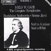 Gade: Complete Symphonies Vol 1 / Jaervi, Stockholm