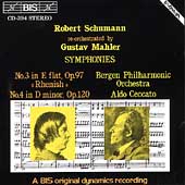 Schumann/Mahler: Symphonies no 3 & 4 / Ceccato, Bergen PO