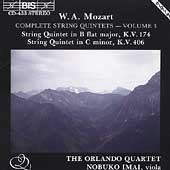 Mozart: String Quintets, Vol 3 / Orlando Quartet, N Imai Mozart: String Quintets, Vol 3 / Orlando Quartet, N Imai
