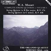 Mozart: String Quintets, Vol 3 / Orlando Quartet, N Imai