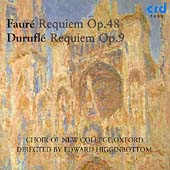 Faure, Durufle: Requiems / Higginbottom, New College Choir