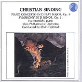 Sinding: Symphony no 1, Piano Concerto no 1 / Fjelstad