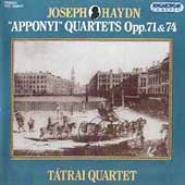 Haydn: Apponyi Quartets Opp 71 & 74 / T trai Quartet