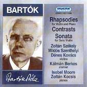 Bartok: Sonatas & Rhapsodies for Violin & Piano / Szekely