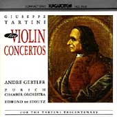 Tartini: Five Violin Concertos / Gertler, Stoutz