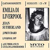 Donizetti: Emilia di Liverpool highlights / Sutherland Donizetti: Emilia di Liverpool highlights / Sutherland